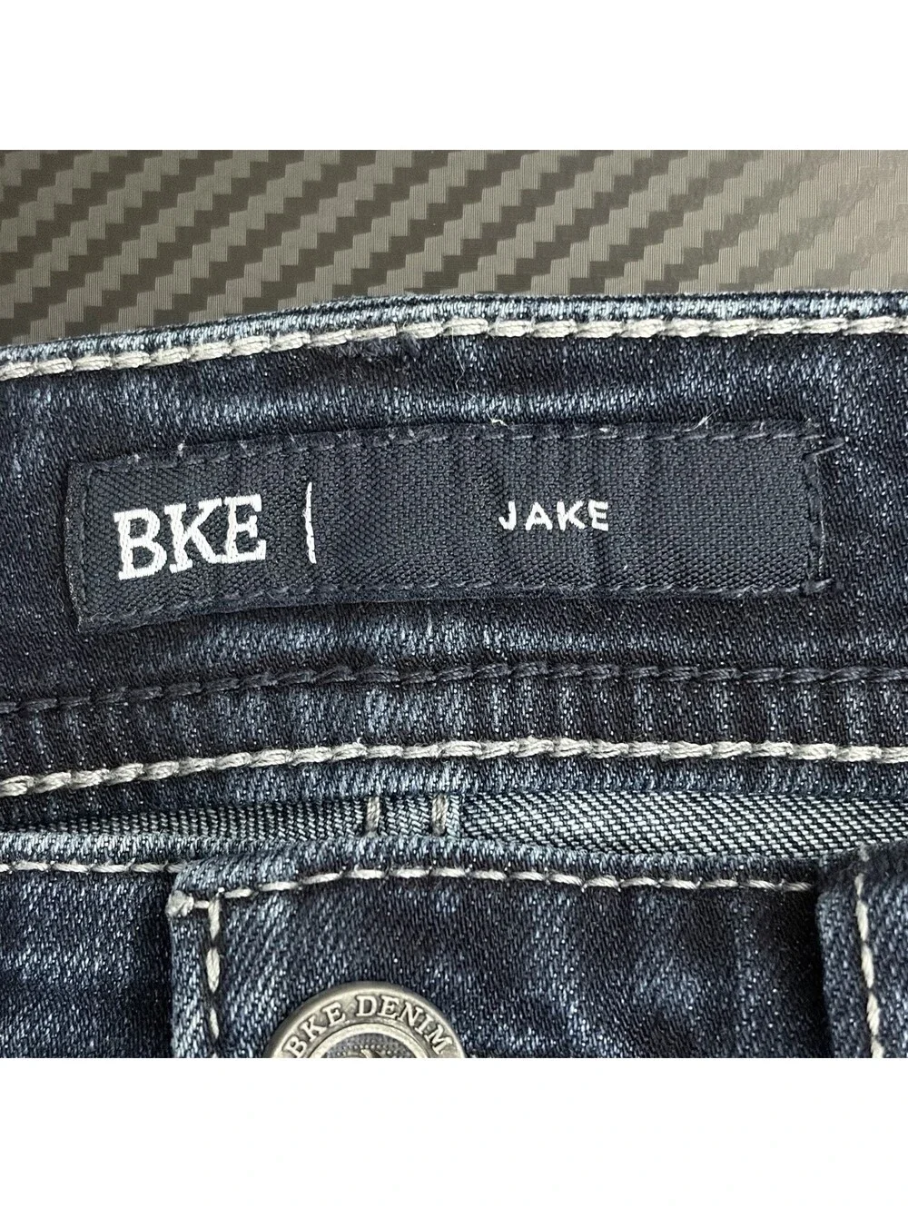 BKE Men’s 29x32 Jake Regular fit bootcut Stretch Jeans Dark Wash Cool & Dry